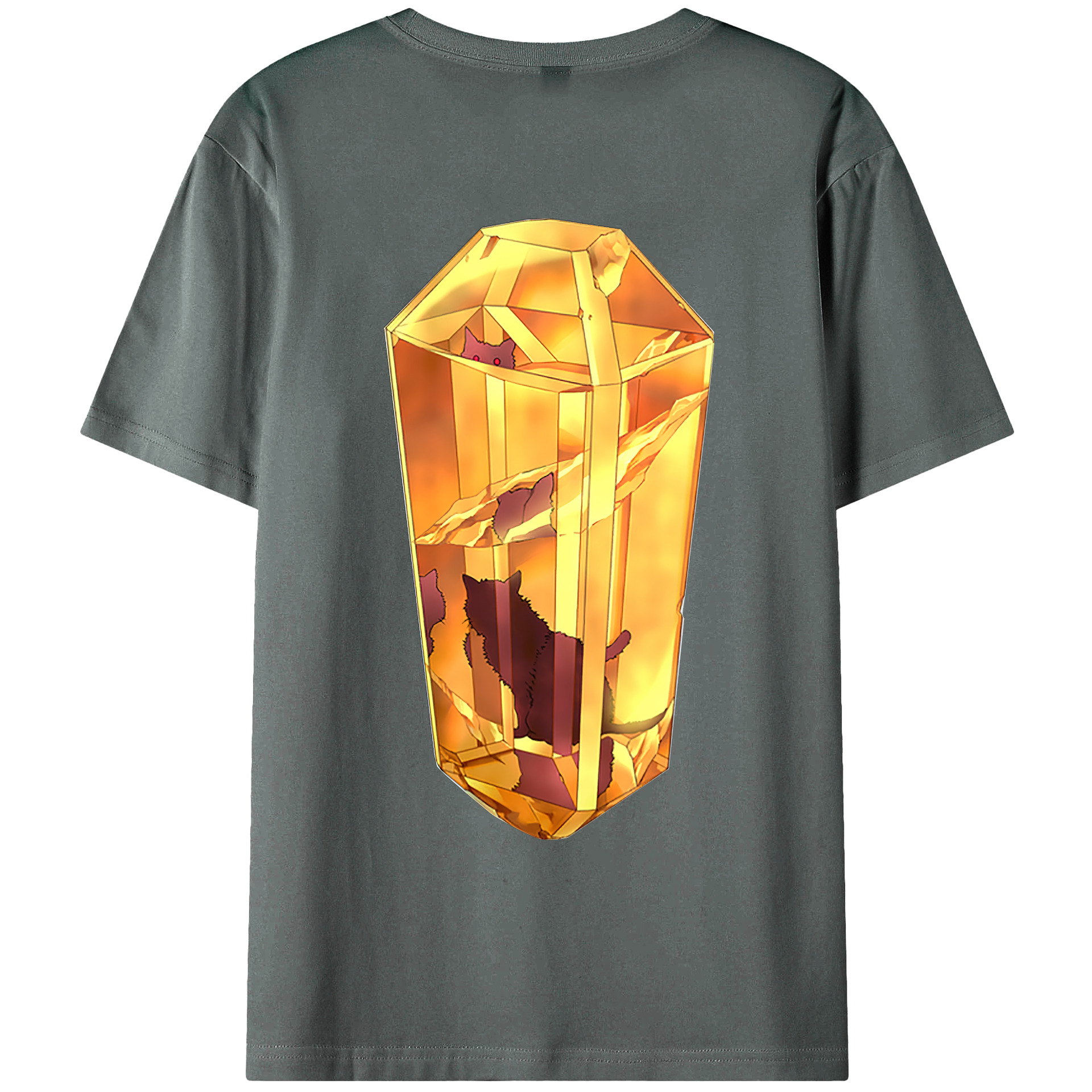 （画像用） 遊☆戯☆王 Yu-Gi-Oh! 綿100％ メンズ半袖Tシャツ（バックプリント） 通気性